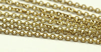 10 M. Raw Brass Soldered Chain (1.7 mm) R17