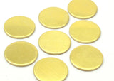 Brass 15mm Disc, 10 Raw Brass Round Stamping Blanks, Tags without Holes (15mm) b0109