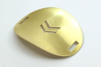 Brass Chevron Cuff, 3 Raw Brass Cuff Bracelet Blanks with Chevron Holes (54x41mm)  D134--C089