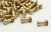 20 Raw Brass Industrial Findings (9x4mm) A0643