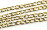 4 M. Open Link Raw Brass Twist Chain (3.4x5.5 mm) OR3455