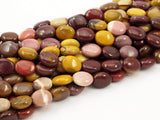 Moukaite Jasper 12 Mm Oval Gemstone  Beads 15.5 Inches