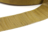 Huge Knitted Mesh Chain, 1 M Large (30x1mm) Raw Brass Mesh Chain