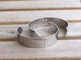 3 Stainless Steel Cuff Bracelet With Chevron ( 15x145x0.80mm )  Stl002  BRC128