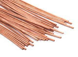 Copper Tube Beads - 10 Raw Copper Tubes (2x100mm) D0367