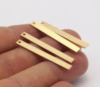 Brass Necklace Bars, 25 Raw Brass Bars (36x4x0.6mm) Bs 1194--A0834