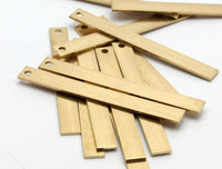 Brass Necklace Bars, 25 Raw Brass Bars (36x4x0.6mm) Bs 1194--A0834