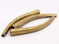 100mm Brass Tube, Raw Brass Texture Tube Findings (100mm) Bs 1042   BRC235--R073