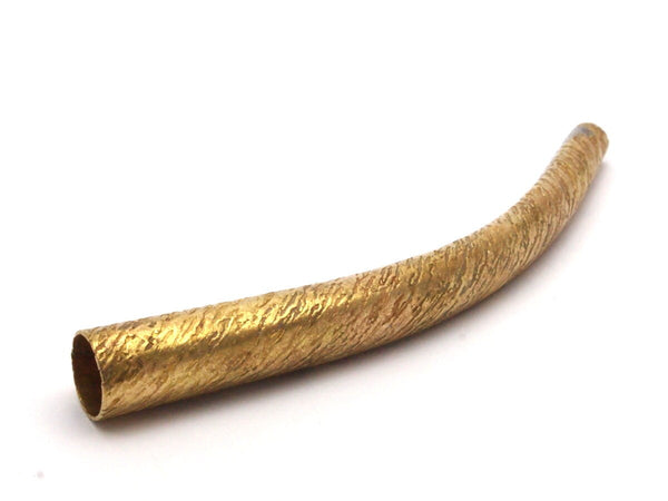 100mm Brass Tube, Raw Brass Texture Tube Findings (100mm) Bs 1042   BRC235--R073