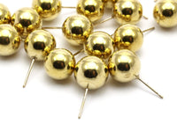 Stainless Ball Earring Posts, 12 Stainless Steel Ball Earring Posts 12 Mm  Ear Studs Bs 1074--N0560