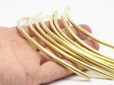 Brass Curved Tubes - 12 Raw Brass Curved Tubes (4x140mm) Bs 1427