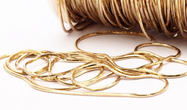 Brass Snake Chain, 5 M. Raw Brass Snake Chain (1mm) Bs 1365