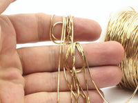 Brass Snake Chain, 5 M. Raw Brass Snake Chain (1mm) Bs 1365
