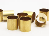 Raw Brass Tube Bead, 10 Raw Brass Tubes (14x18mm) Bs 1481