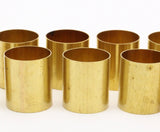 Brass Tube Bead, 10 Raw Brass Tubes (16x18mm) Bs 1488