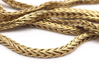 Tiny Snake Chain, 1M Raw Brass Square Chain (2.7mm) Bs 1370