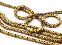 Brass Chain, 2M Raw Brass Square Chain (2.7mm) Bs 1370