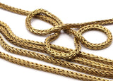 Brass Chain, 2M Raw Brass Square Chain (2.7mm) Bs 1370