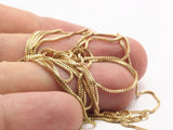 Tiny Cube Chain, 10M Cube Soldered Raw Brass Chain (0.80mm) Bs 1012