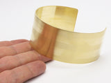 Shiny Brass Cuff, Raw Brass Cuff Bracelets, Bangles ( 35x210x1mm)  Brc052