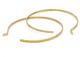 Brass Wire Bracelet, 5 Raw Brass Wire Bracelets (64x2mm)  Bs 1327  Brc059