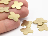 12 Plus Shape Raw Brass Stamping Blank   (17x1.2mm)  Bs 1352