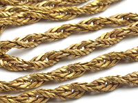 Rope Chain, Knitted Chain, 1M Raw Brass Chain (6mm) Bs 1375