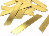 Brass Bracelet Blank, 5 Raw Brass Bracelet Blanks with 2 Holes (15x100mm)  A0562