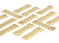 30 Raw Brass Stamping Blank Connectors (23x7x0.60mm) A0788