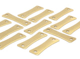 30 Raw Brass Stamping Blank Connectors (23x7x0.60mm) A0788