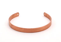 Copper Bracelet Blank - 3 Raw Copper Bracelet Stamping Blanks , Cuff 2 Holes (6x145x1mm) Brc090