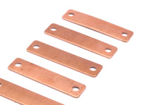 Copper Personalized Bar, 30 Raw Copper Stamping Blanks (10x40x0.80) D0517