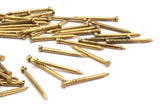 Raw Brass Nail, 100 Raw Brass Nails (1.5x15mm) A0950
