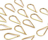 Brass Wire Drops, 30 Raw Brass Wire Drops (19x1mm) Bs 1206 A0852