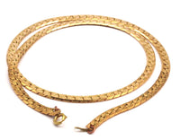 Vintage Brass Chain, 4 19" Vintage Raw Brass Chain with Clasp (4.5 mm) Z026