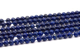 Lapis Lazuli Beads, 5mm Round Gemstone Beads Full Strand 15.5 Inches  T011