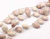 1 Strand  White Turquoise 18x13mm Drop Gemstone Round Beads 15.5 Inches G3060 T045