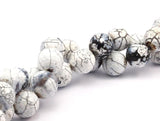 Crab Agate 18mm  Round Gemstone Beads-full Strand 15.5 Inches T002