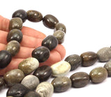 Full Strand Apple Stone 18x15Mm  Barrel Gemstone Beads T012