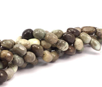 Full Strand Apple Stone 15x11mm Barrel Gemstone Beads T012