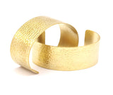 Brass Hammered Cuff - 2 Raw Brass Cuff Bracelet Blank Bangle ( 26x148x0.80mm) Brc206