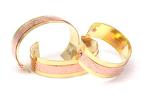 Brass Copper Cuff - 3 Brass And Copper Cuff Bracelet (148x20x0.80mm) Brc249