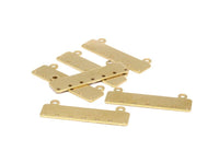 Brass Bracelet Part, 20 Raw Brass Bracelet Parts Connectors (40x10x0.80mm)  BRC190--D0413
