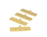 Brass Bracelet Parts, 20 Raw Brass Bracelet Parts Connectors (35x10x0.80mm)  BRC193--D0416