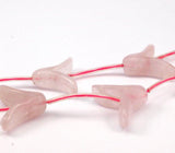 FULL STRAND   Pink Flower 28x20mm  Gemstone Beads T021