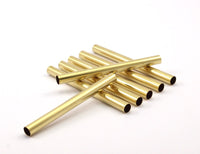 Brass Connector Bead, 1000 Raw Brass Tubes (6x70mm) Bs 1538