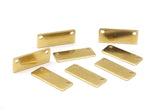 Brass Stamping Blank, 50 Raw Brass Stamping Blank, With 2 Holes Pendant (20x8x0.80mm) Y197