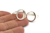 Silver Circle Ring, 925 Silver Adjustable Circle Ring N0049